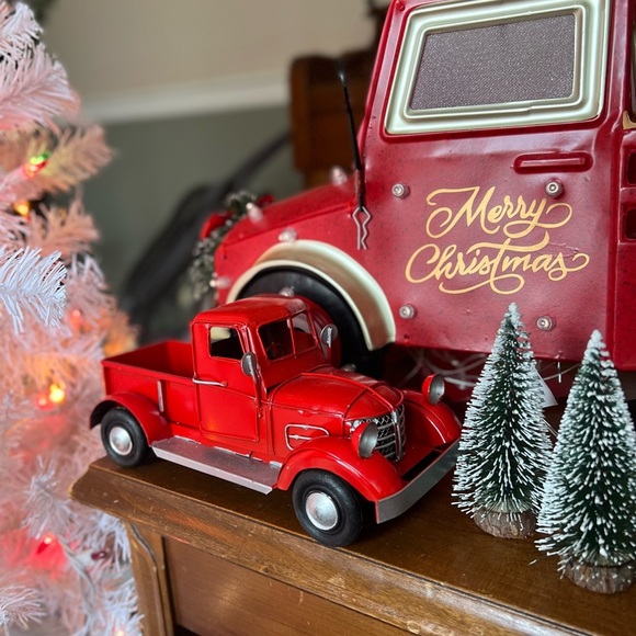 Red Vintage Truck Metal Truck Christmas Trees
Decor - Picture 2 of 3